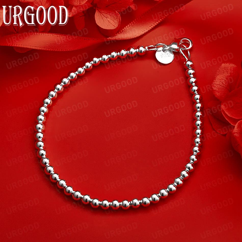 925 Sterling Silver 16-23cm 4mm Beaded Bracelet Fashion Wedding Jewelry 16CM
925 Sterling Silver 16-23cm 4mm Beaded Bracelet Fashion Wedding Jewelry 16CM