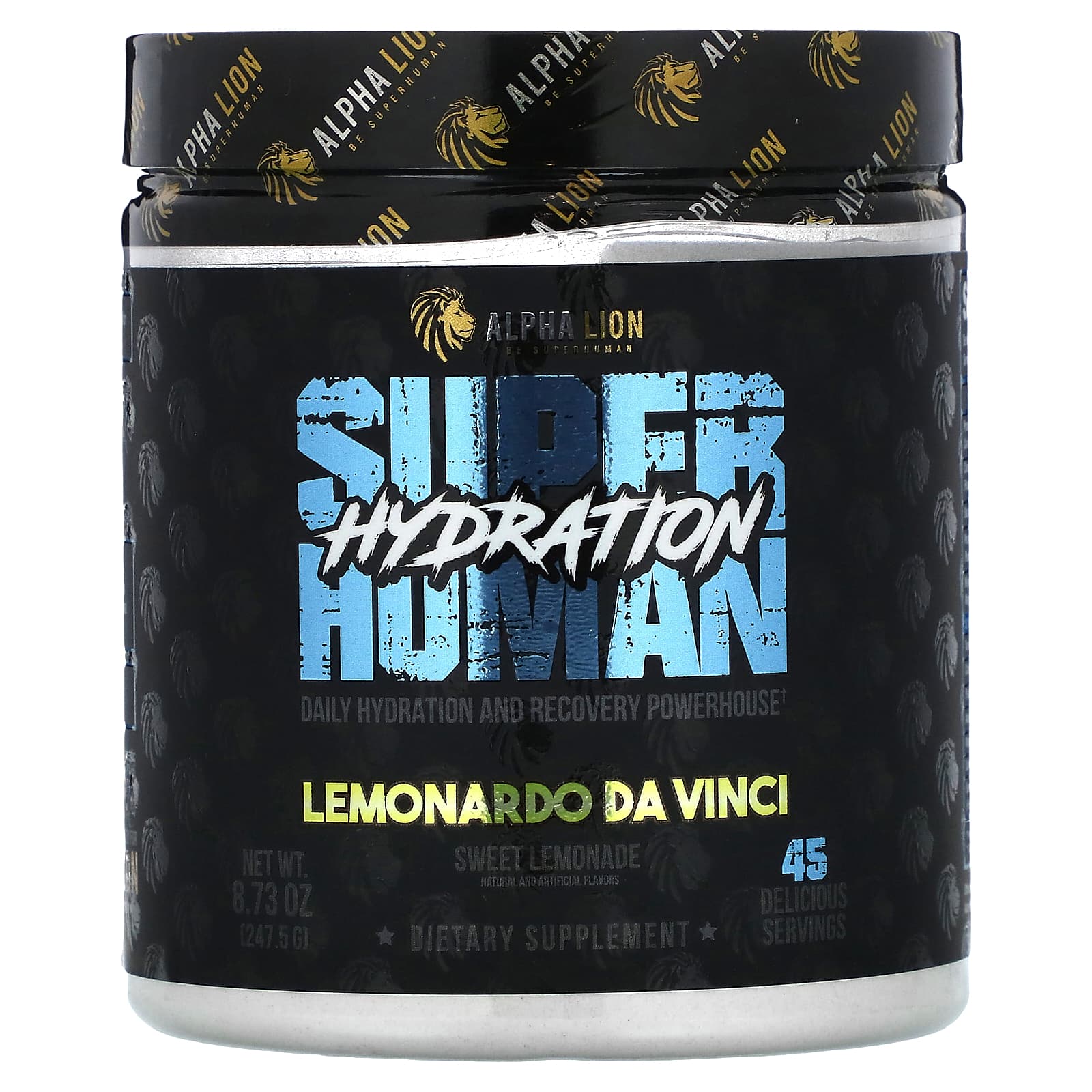 ALPHA LION, SuperHuman Hydration, Lemonardo da Vinci, Sweet Lemonade, 247.5 g (8.73 oz)
ALPHA LION, SuperHuman Hydration, Lemonardo da Vinci, Sweet Lemonade, 247.5 g (8.73 oz)