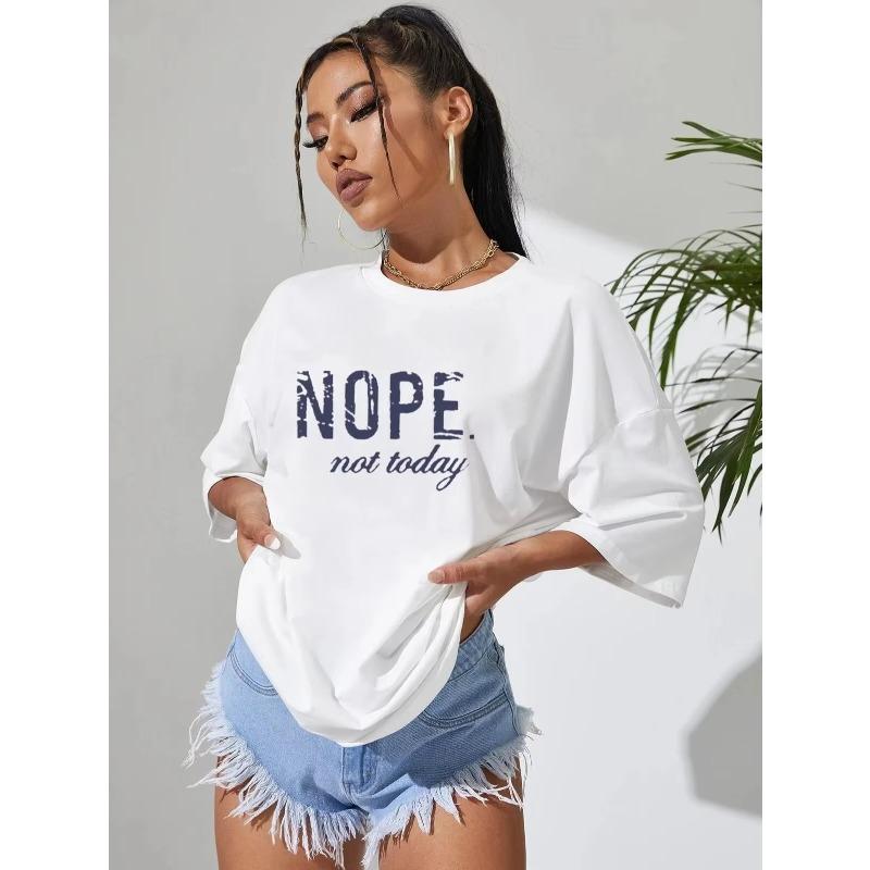 Loose Shortsleeved Slogan Tshirt for Women Casual and Fashionable Printed Tshirt Couple Gifts Shortsleeved 4XL
Loose Shortsleeved Slogan Tshirt for Women Casual and Fashionable Printed Tshirt Couple Gifts Shortsleeved 4XL