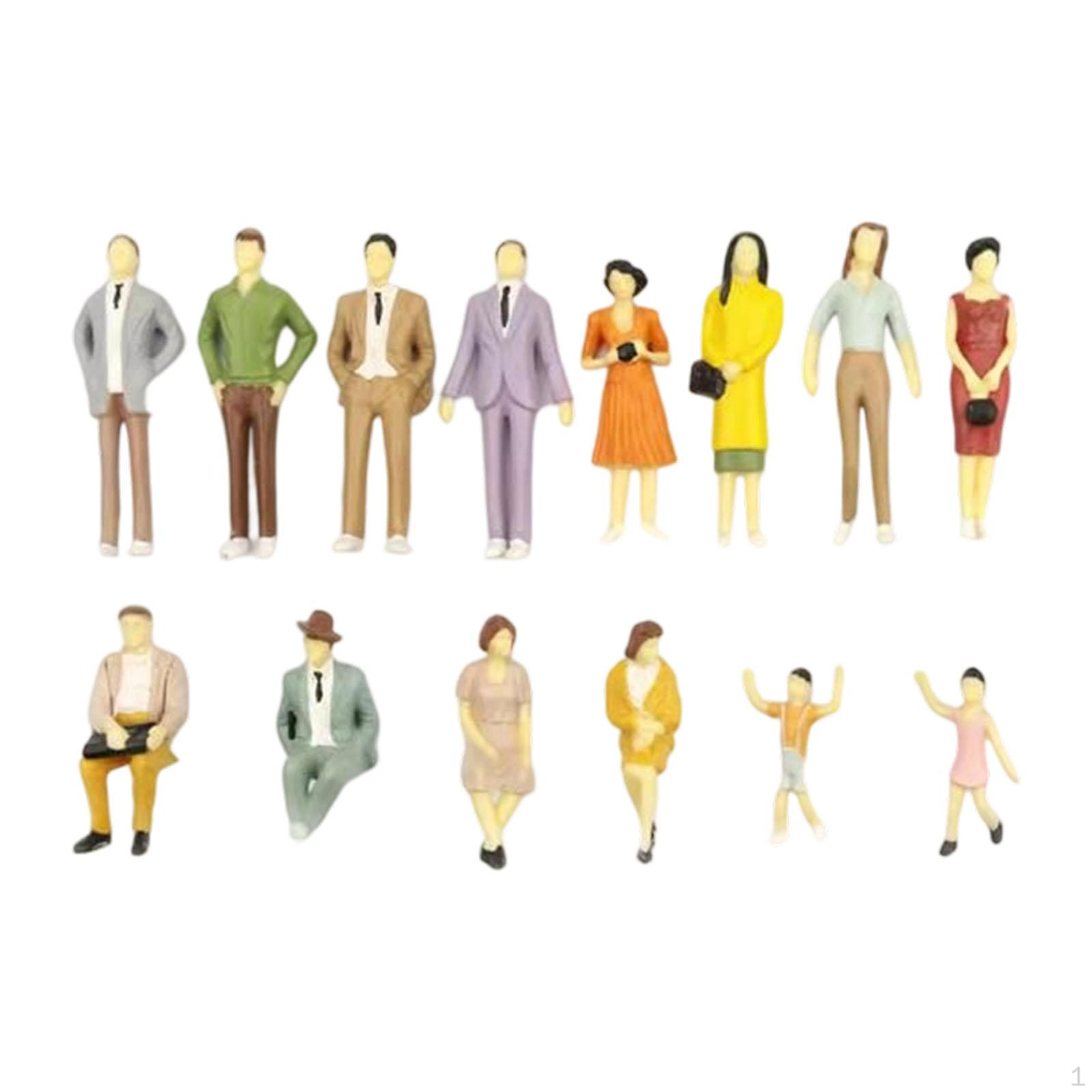 14 Miniature Character Figurines, Diorama Model, Micro-, Painted Polypropylene, Ornament, Decor, 65mm
14 Miniature Character Figurines, Diorama Model, Micro-, Painted Polypropylene, Ornament, Decor, 65mm