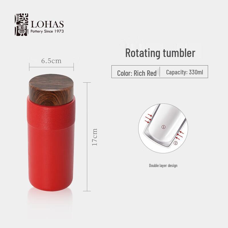 Lu Bao Double-Layer Ceramic Travel Tea Infuser Mug
Lu Bao Double-Layer Ceramic Travel Tea Infuser Mug