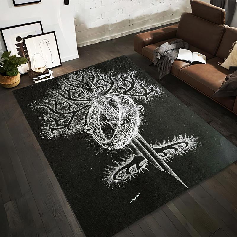 Mystic Tree of Life Sword Design Black and White Artistic Carpet Rug Suitable for use as an anti-slip for living room bedroom sofas 40x60cm( 15x23in )
Mystic Tree of Life Sword Design Black and White Artistic Carpet Rug Suitable for use as an anti-slip for living room bedroom sofas 40x60cm( 15x23in )