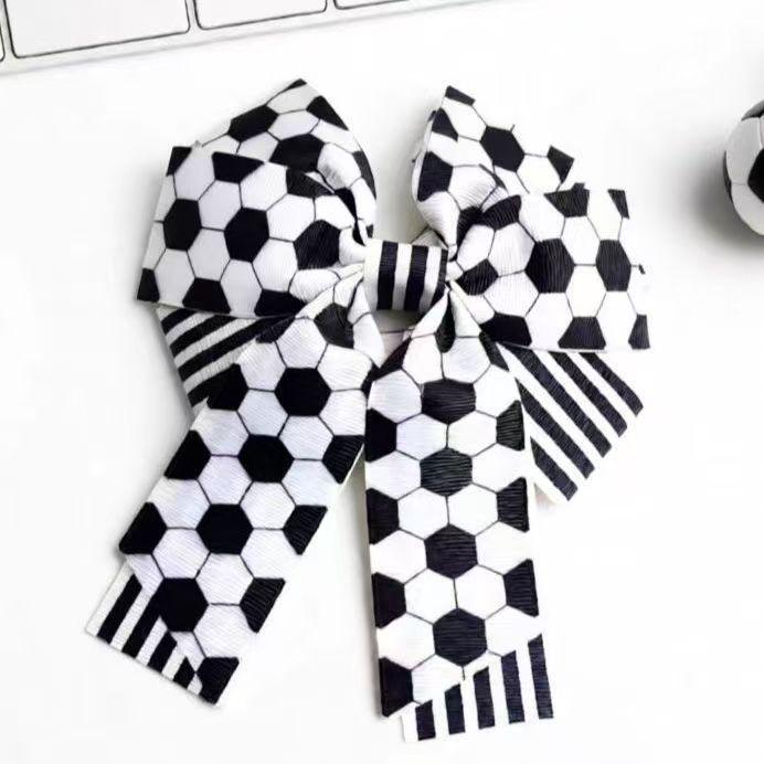 New Football Star Bow Hair Clips - Double Layer Sports Hairpins
New Football Star Bow Hair Clips - Double Layer Sports Hairpins