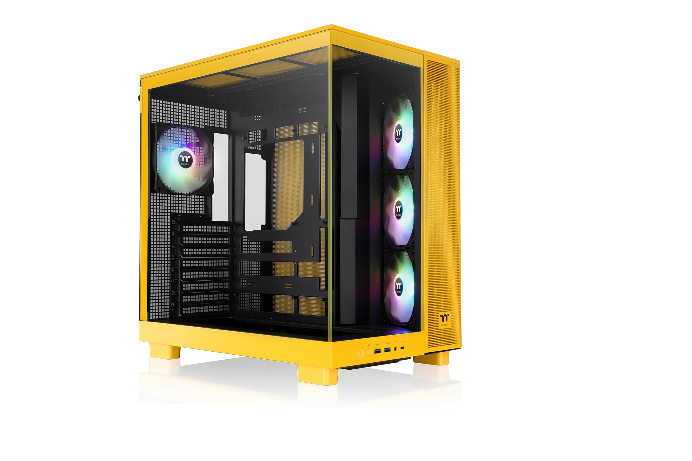 Thermaltake View 380 XL TG ARGB Bumblebee 120mm Equipped with 4 ARGB fans Pillarless Mid Tower ATX PC Case Bumblebee CS9249 CA-11E-00M4WN-00
Thermaltake View 380 XL TG ARGB Bumblebee 120mm Equipped with 4 ARGB fans Pillarless Mid Tower ATX PC Case Bumblebee CS9249 CA-11E-00M4WN-00