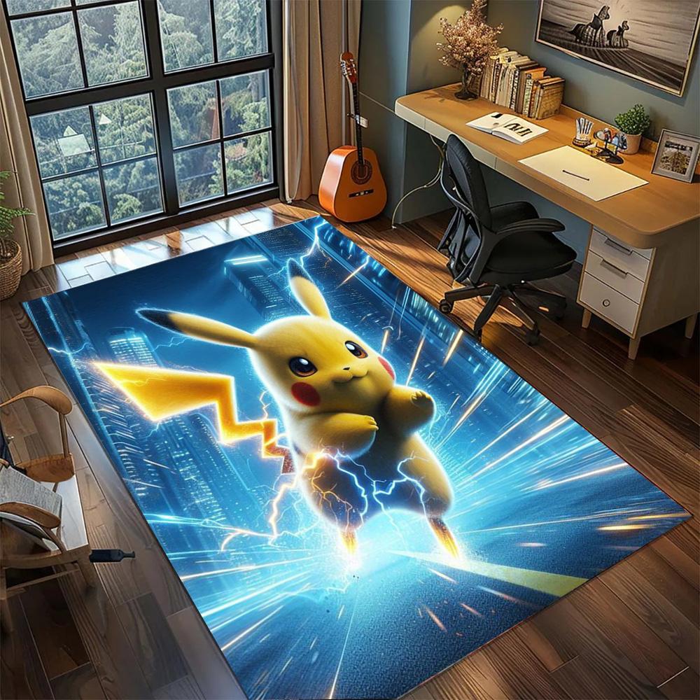 Pikachu Household Indoor Rug Carpet, Washable Non Slip Large Area Floor Mat Gamer Bedroom Decor.-TING 60x90cm
Pikachu Household Indoor Rug Carpet, Washable Non Slip Large Area Floor Mat Gamer Bedroom Decor.-TING 60x90cm