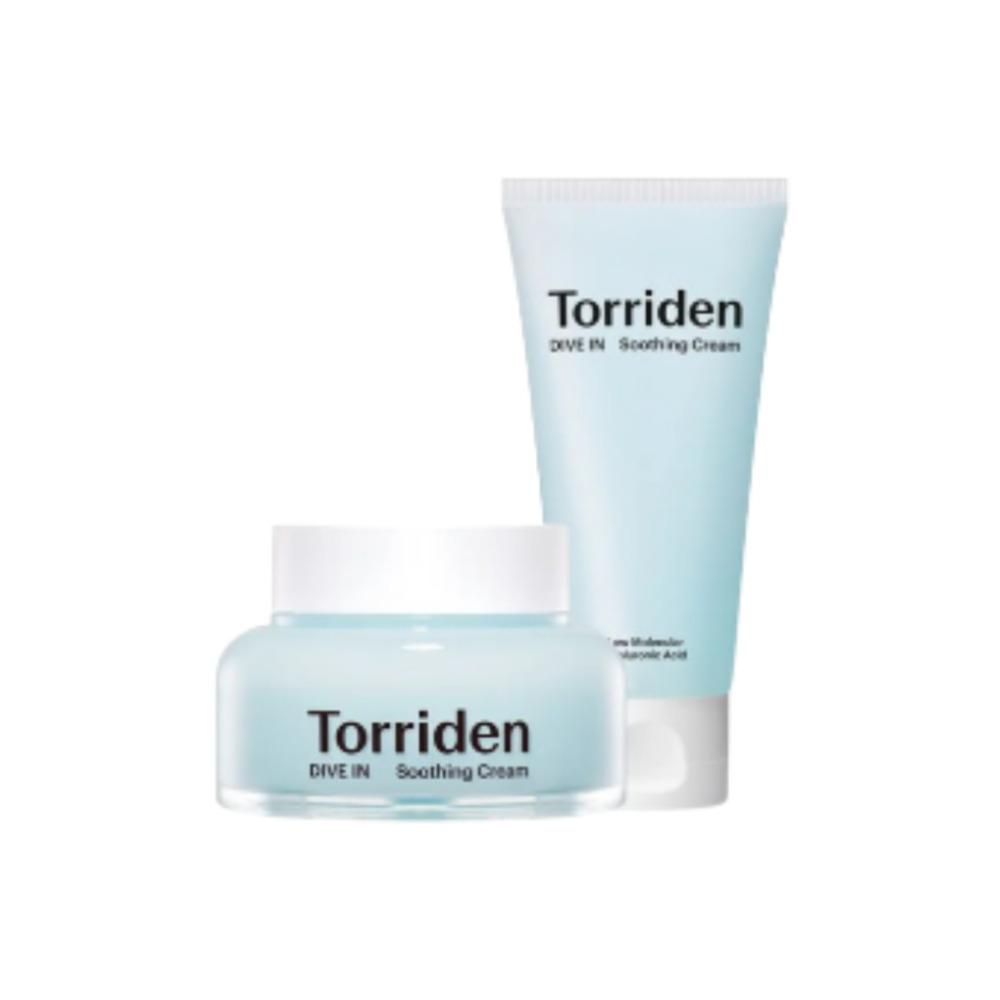 Torriden Dive‑In Low Molecular Hyaluronic Acid Soothing Cream Hydrating Moisture Cream 100ml + 100ml
Torriden Dive‑In Low Molecular Hyaluronic Acid Soothing Cream Hydrating Moisture Cream 100ml + 100ml