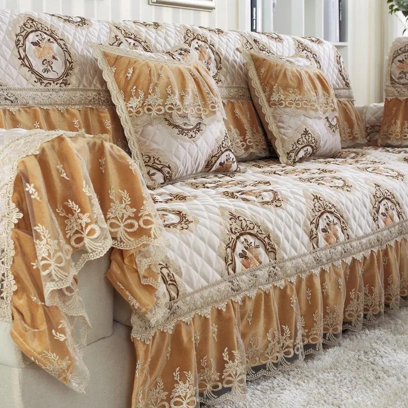 Lace Sofa Covers Jacquard Sofa Cushion Exquisite Vertical Antiskid Combination Sofa Towel Covers for Living Room Decor 60x60cm 1pcs
Lace Sofa Covers Jacquard Sofa Cushion Exquisite Vertical Antiskid Combination Sofa Towel Covers for Living Room Decor 60x60cm 1pcs