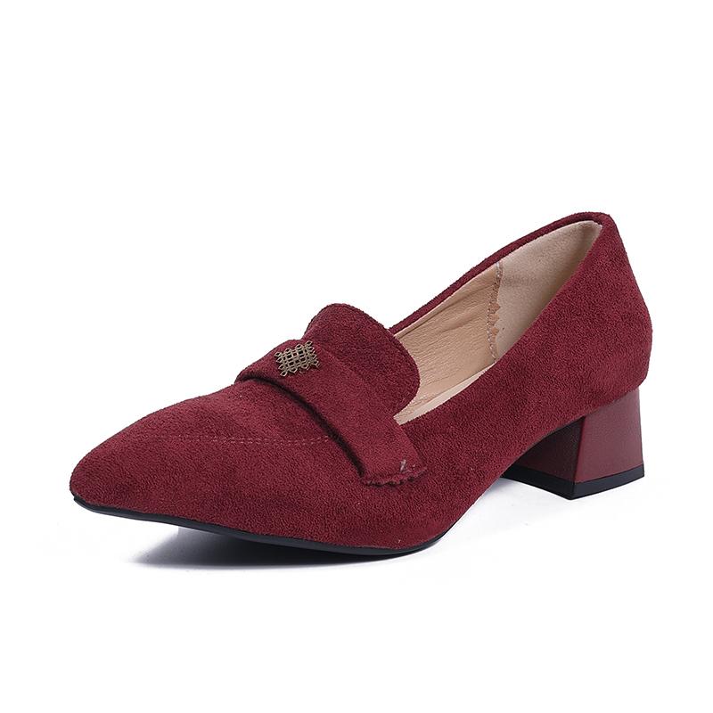 High Heeled Single Shoes Women s Retro Pointed Toe Deep Mouth Slip-on Non-Slip Block Heel Wedding Shoes 42 вина червоного кольору
High Heeled Single Shoes Women s Retro Pointed Toe Deep Mouth Slip-on Non-Slip Block Heel Wedding Shoes 42 вина червоного кольору