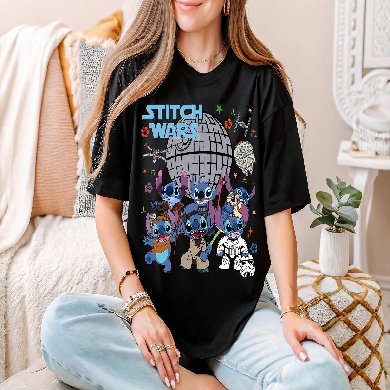 202526 Летние футболки Disney Лило и Стич 100% хлопок с принтом Короткий рукав Дышащие Повседневные Короткий рукав Свободные S
202526 Летние футболки Disney Лило и Стич 100% хлопок с принтом Короткий рукав Дышащие Повседневные Короткий рукав Свободные S