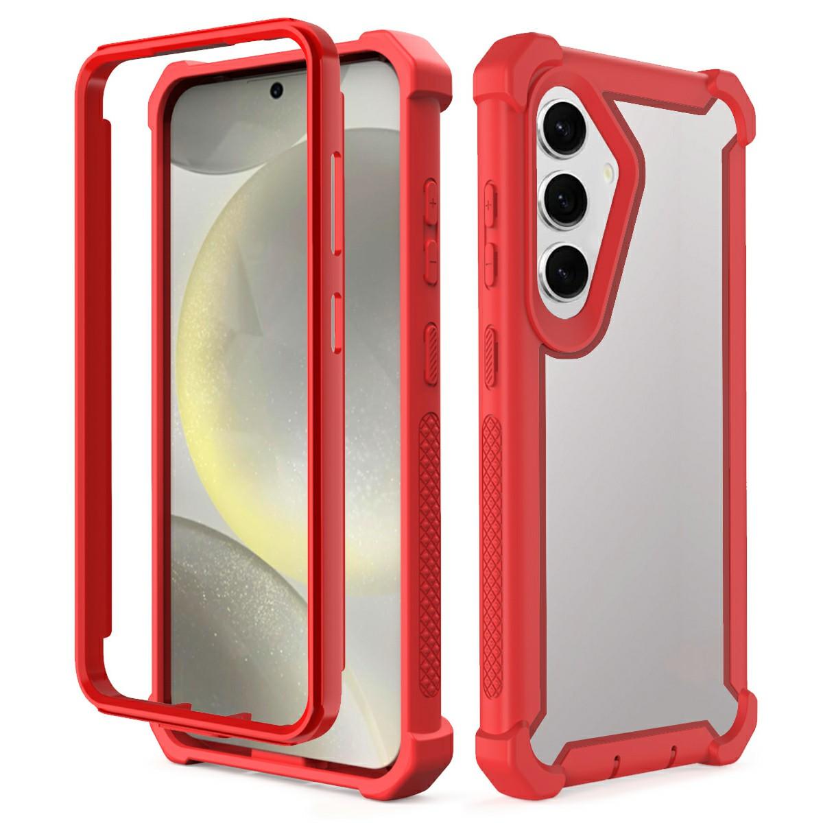 For Samsung Galaxy S24 Case Clear Detachable 2 in 1 Shockproof TPU+PC Phone Back Cover Red
For Samsung Galaxy S24 Case Clear Detachable 2 in 1 Shockproof TPU+PC Phone Back Cover Red