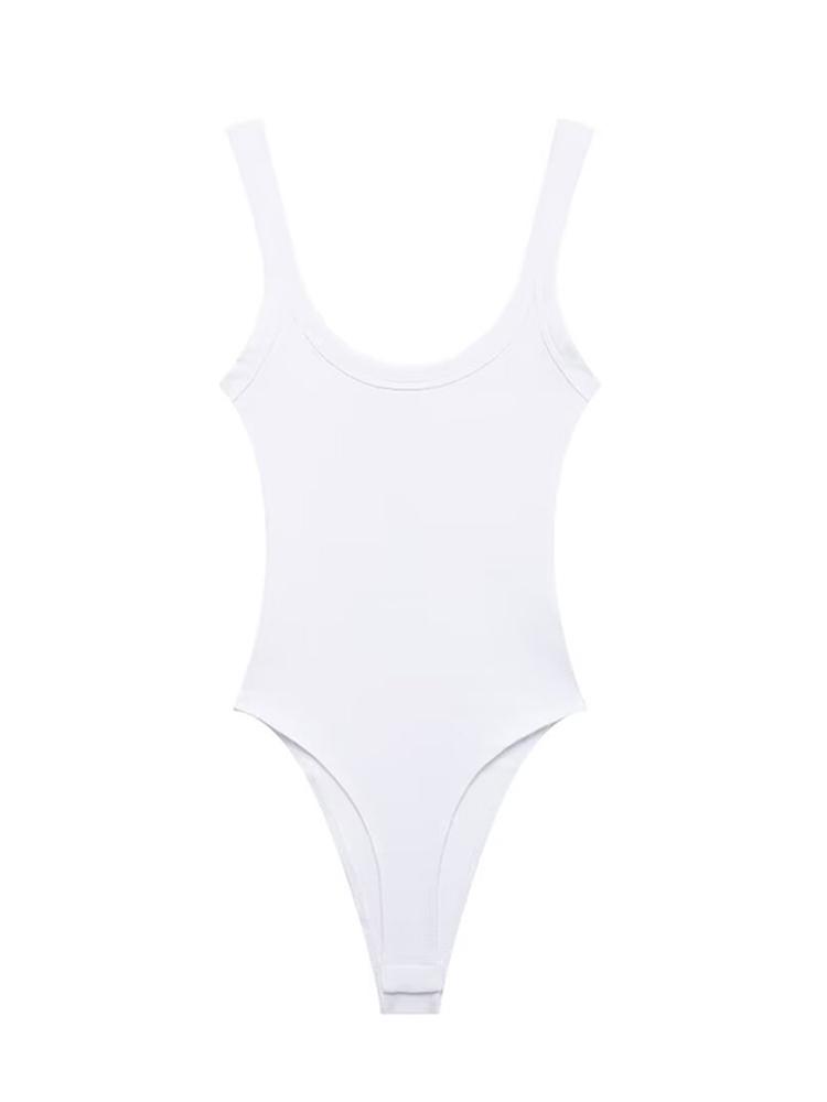 Women s Skinny Ribbed Bodysuits O Neck Straps Snap-Button Sexy Fashion Female Playsuits Comfortable Stretchy Clothing S
Women s Skinny Ribbed Bodysuits O Neck Straps Snap-Button Sexy Fashion Female Playsuits Comfortable Stretchy Clothing S