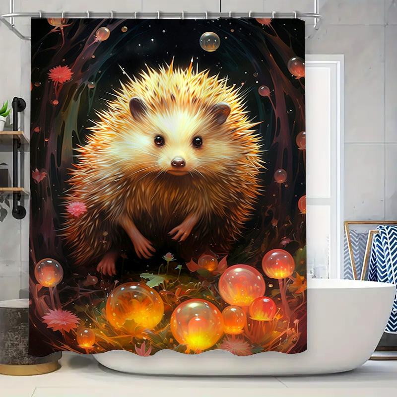 Vivid Animal Wall Art Shower Curtain Hedgehog Coral Design For Bathroom Decoration (Size72 X 72) W60H190(CM)-1 Pcs
Vivid Animal Wall Art Shower Curtain Hedgehog Coral Design For Bathroom Decoration (Size72 X 72) W60H190(CM)-1 Pcs