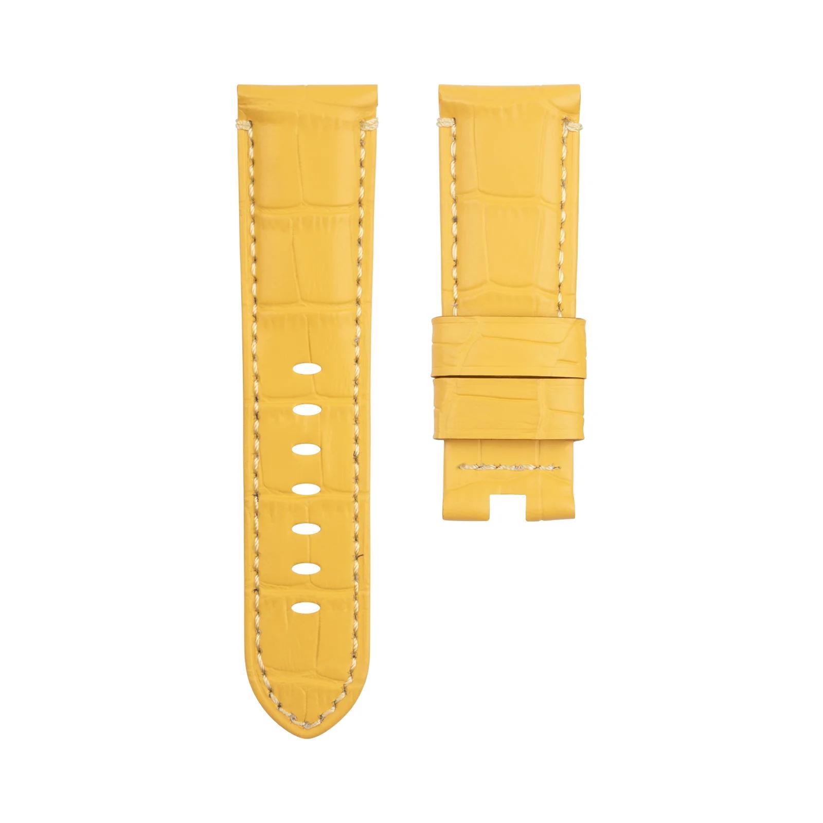 24mm ltalian Retro Crazy Horse Bamboo Genuine Leather Watchband For Panerai Strap For PAM111 441 Bracelet Folding Buckle 24mm PAM buckle&No Buckle жовтий
24mm ltalian Retro Crazy Horse Bamboo Genuine Leather Watchband For Panerai Strap For PAM111 441 Bracelet Folding Buckle 24mm PAM buckle&No Buckle жовтий