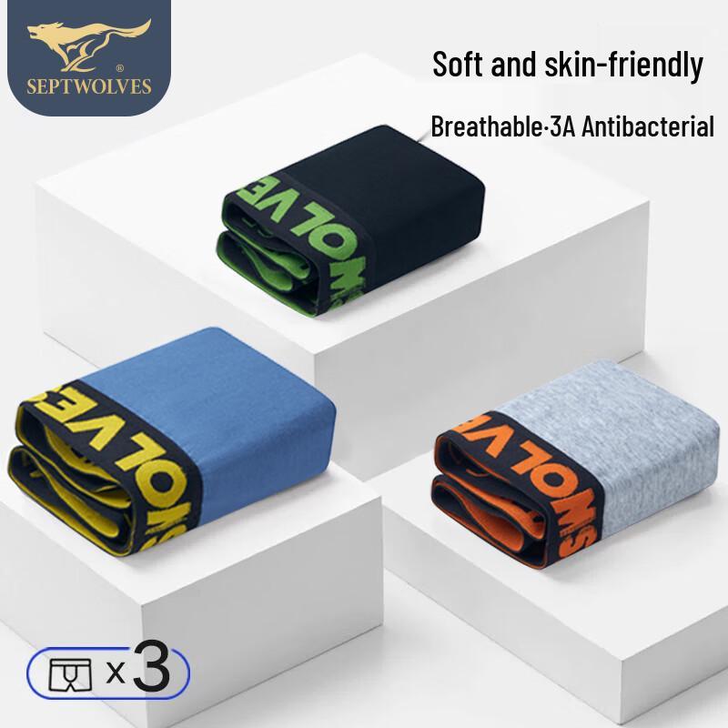 Septwolves Men s Printed Rib Cotton Boxer Briefs 3XL
Septwolves Men s Printed Rib Cotton Boxer Briefs 3XL