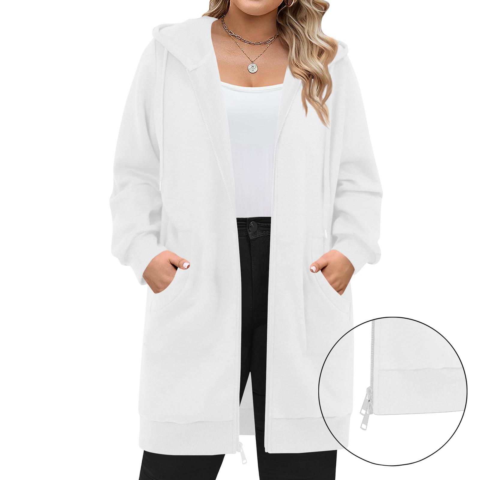 Женские толстовки на молнии, с длинным рукавом, удлиненные туники, свитшоты, оверсайз, флисовая, повседневная осенняя куртка-пальто с карманом XL белый
Женские толстовки на молнии, с длинным рукавом, удлиненные туники, свитшоты, оверсайз, флисовая, повседневная осенняя куртка-пальто с карманом XL белый