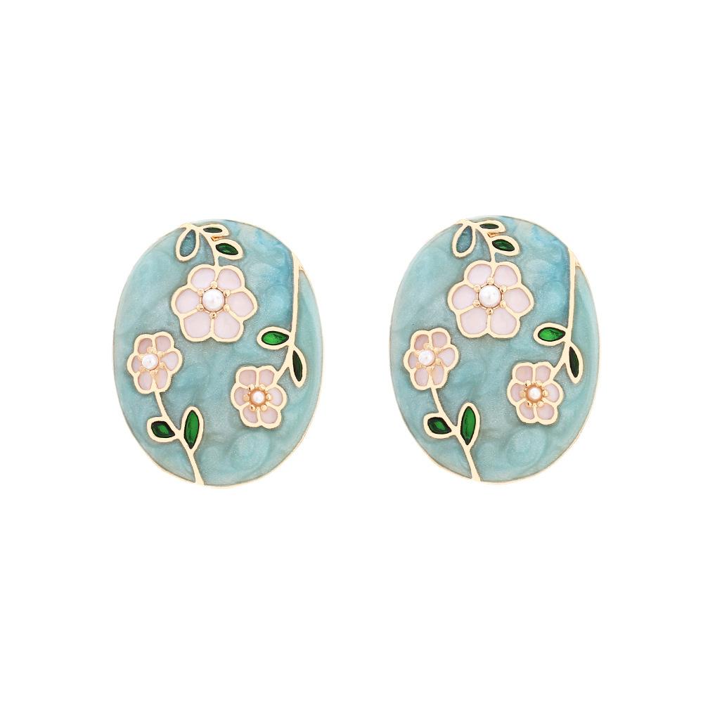 Metal Oval Flowers Geometric Stud Earrings for Women New Trend Simple Design Zircon Party Accessories синий
Metal Oval Flowers Geometric Stud Earrings for Women New Trend Simple Design Zircon Party Accessories синий