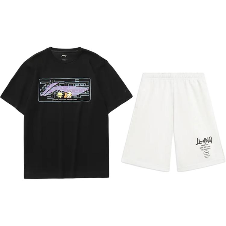 Li-Ning Мультяшный принт Модный Удобный Универсальный Пуловер с круглым вырезом Футболка с коротким рукавом Повседневный Спортивный комплект Унисекс Топы AHSUA23-2+AKST593-7 XL
Li-Ning Мультяшный принт Модный Удобный Универсальный Пуловер с круглым вырезом Футболка с коротким рукавом Повседневный Спортивный комплект Унисекс Топы AHSUA23-2+AKST593-7 XL