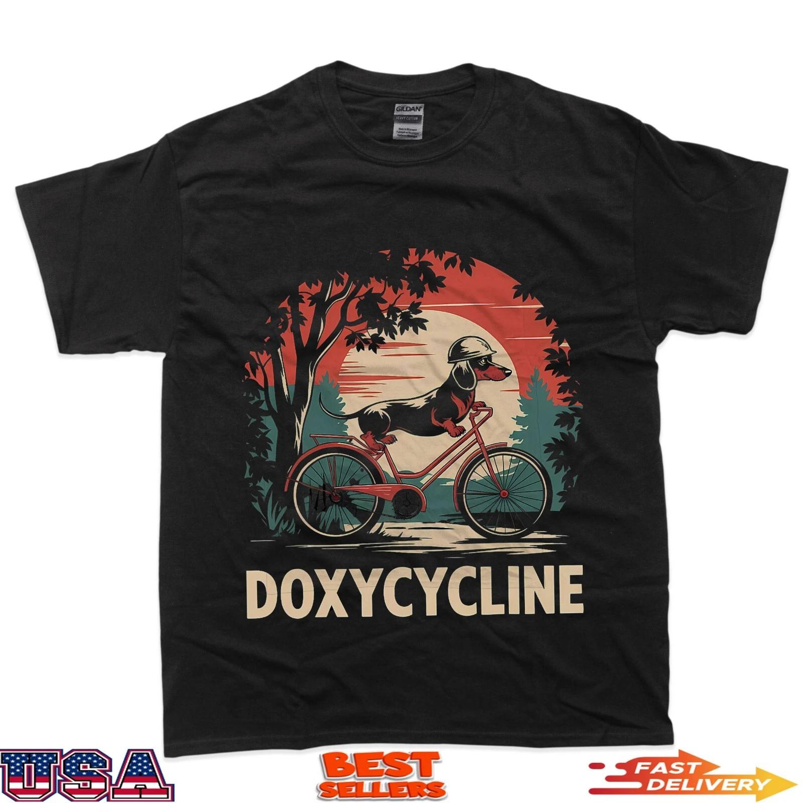 Dachshund on Bicycle Doxycycline Pharmacy Pun Dog Pharmacist T-Shirt 4XL
Dachshund on Bicycle Doxycycline Pharmacy Pun Dog Pharmacist T-Shirt 4XL