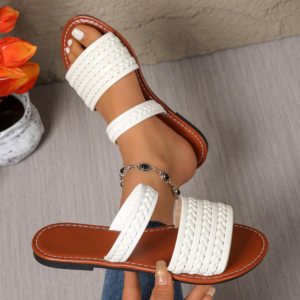 2025 European Style Women s Flat Slippers: Round Toe, Single Strap, Solid Color, Versatile for Summer 37 белый
2025 European Style Women s Flat Slippers: Round Toe, Single Strap, Solid Color, Versatile for Summer 37 белый