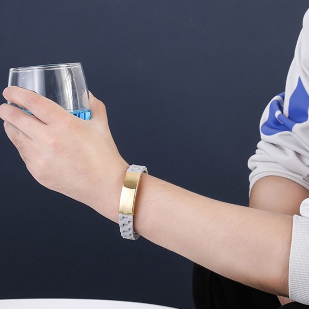 Steel Simple Birthday Gift Fashion Jewelry Men Bracelet Silicone Bracelet Korean Style Hand Strap серый/розового золота
Steel Simple Birthday Gift Fashion Jewelry Men Bracelet Silicone Bracelet Korean Style Hand Strap серый/розового золота