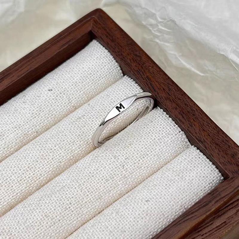 Silver Korean Fashion 26 Letters A-Z Open Ring Men And Women Ring Couple Gift Jewelry letter M
Silver Korean Fashion 26 Letters A-Z Open Ring Men And Women Ring Couple Gift Jewelry letter M