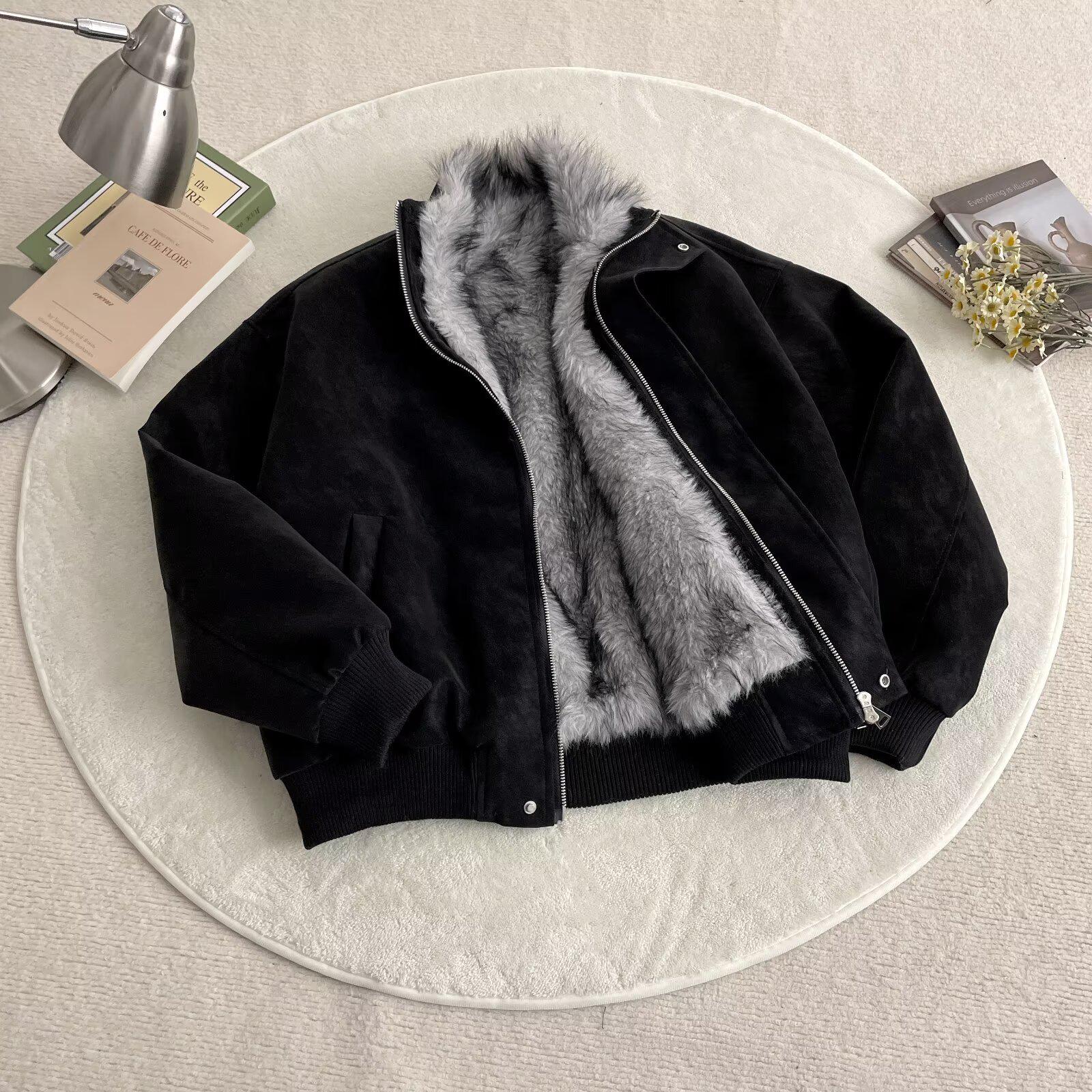 Unisex Punk Style High Collar Mountain Eagle Cotton Jacket - Winter Loose Fit with Fur Collar L чорний
Unisex Punk Style High Collar Mountain Eagle Cotton Jacket - Winter Loose Fit with Fur Collar L чорний