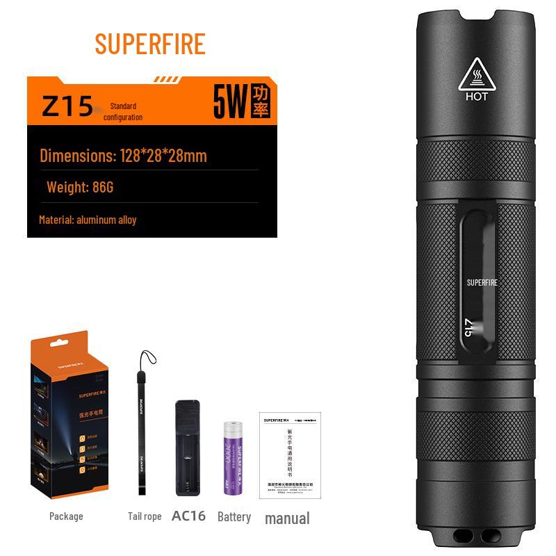 SupFire Z15 365nm UV Blacklight Flashlight
SupFire Z15 365nm UV Blacklight Flashlight