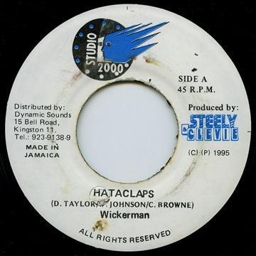 7inch Record WICKERMAN - Hataclaps NONE Studio 2000 1995 Jamaica Reggae, Ska & Dub Used
7inch Record WICKERMAN - Hataclaps NONE Studio 2000 1995 Jamaica Reggae, Ska & Dub Used