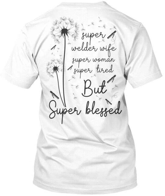 Welders Wife But Super Blessed T shirt Made in the USA Size S to 5XL L
Welders Wife But Super Blessed T shirt Made in the USA Size S to 5XL L