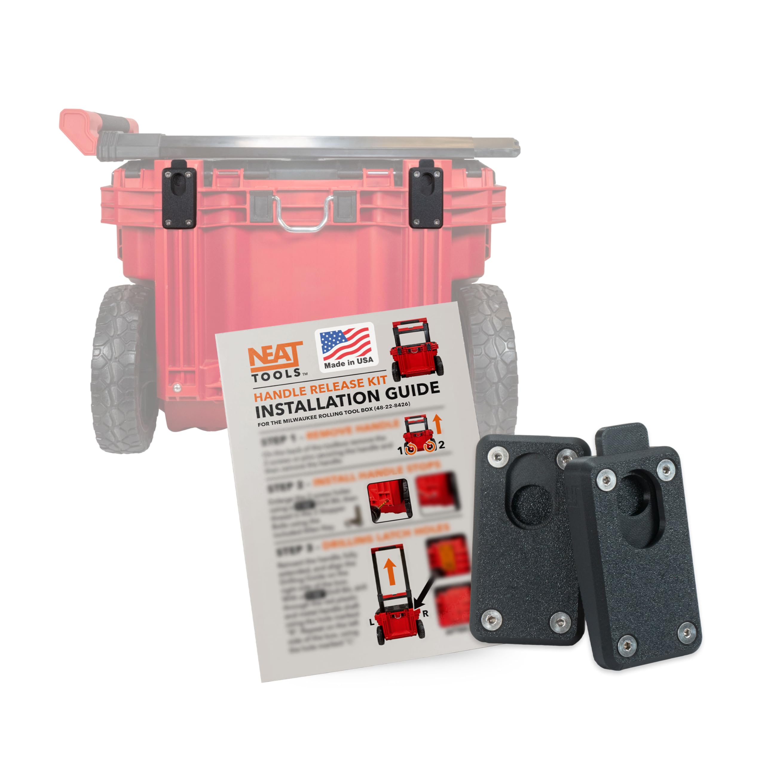 Neat Tools Milwaukee PACKOUT Rolling Toolbox Абсолютно новий інструмент Neat Tool Handle Quick Release Pin Kit for Packout Mod
Neat Tools Milwaukee PACKOUT Rolling Toolbox Абсолютно новий інструмент Neat Tool Handle Quick Release Pin Kit for Packout Mod