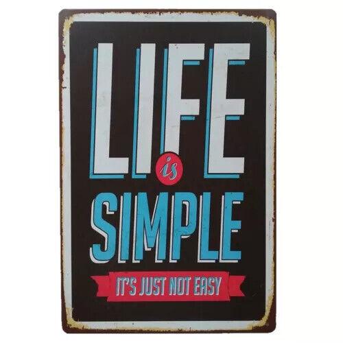 xin Metal Sign Retro Tin Home Wall Decor life is simple Restaurant LargeAluminum 20x30cm(7.8x11.8inch)
xin Metal Sign Retro Tin Home Wall Decor life is simple Restaurant LargeAluminum 20x30cm(7.8x11.8inch)