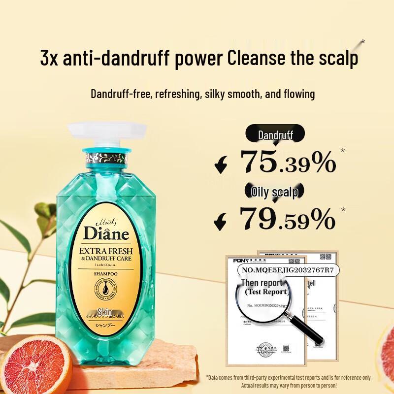 Moist Diane Extra Fresh Anti-Dandruff Shampoo 450ml
Moist Diane Extra Fresh Anti-Dandruff Shampoo 450ml