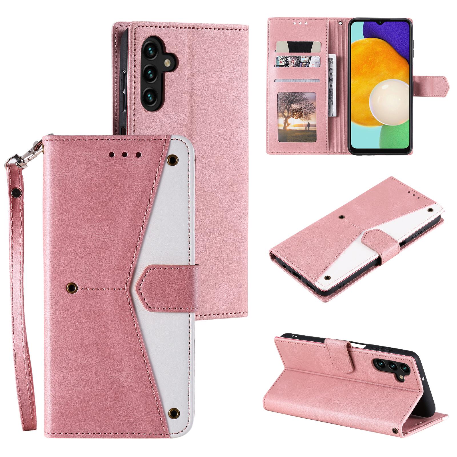 For Samsung Galaxy S26+ Leather Case Splicing Stitching Wallet Phone Cover with Wrist Strap
For Samsung Galaxy S26+ Leather Case Splicing Stitching Wallet Phone Cover with Wrist Strap