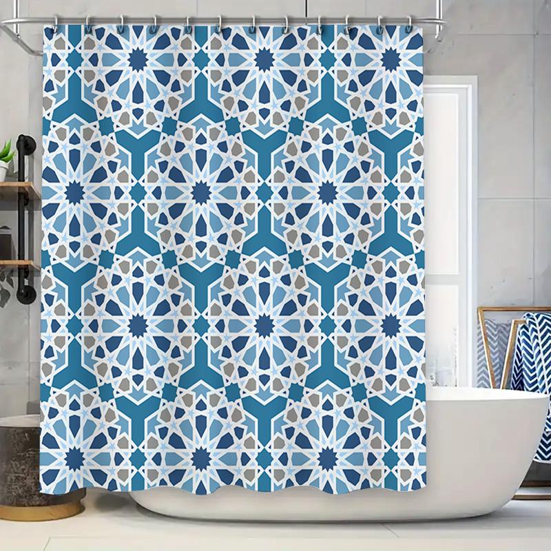 Blue Grey Modern Geometric Shower Curtain For Bathroom Decor Waterproof Fabric With Grommets Available In Multiple Sizes (Size 7 W60H190(CM)-1 Pcs
Blue Grey Modern Geometric Shower Curtain For Bathroom Decor Waterproof Fabric With Grommets Available In Multiple Sizes (Size 7 W60H190(CM)-1 Pcs