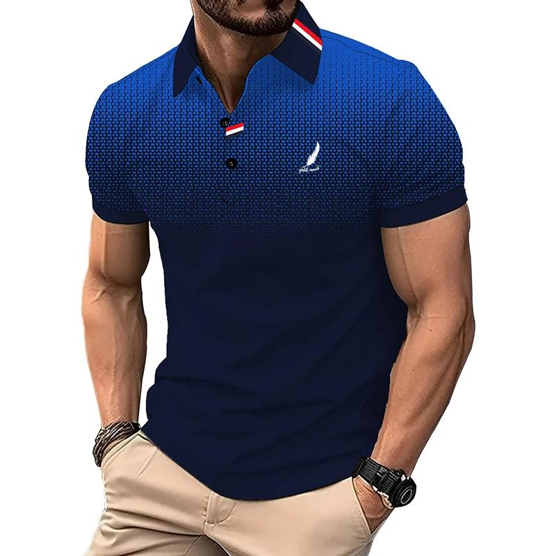 Men Short Sleeve Polo Shirt Summer Polo Shirt Men Gradient Color Polo Shirt Golf Polo Shirt Tops Men Fashion Casual Polo Shirt M темно-синього кольору
Men Short Sleeve Polo Shirt Summer Polo Shirt Men Gradient Color Polo Shirt Golf Polo Shirt Tops Men Fashion Casual Polo Shirt M темно-синього кольору