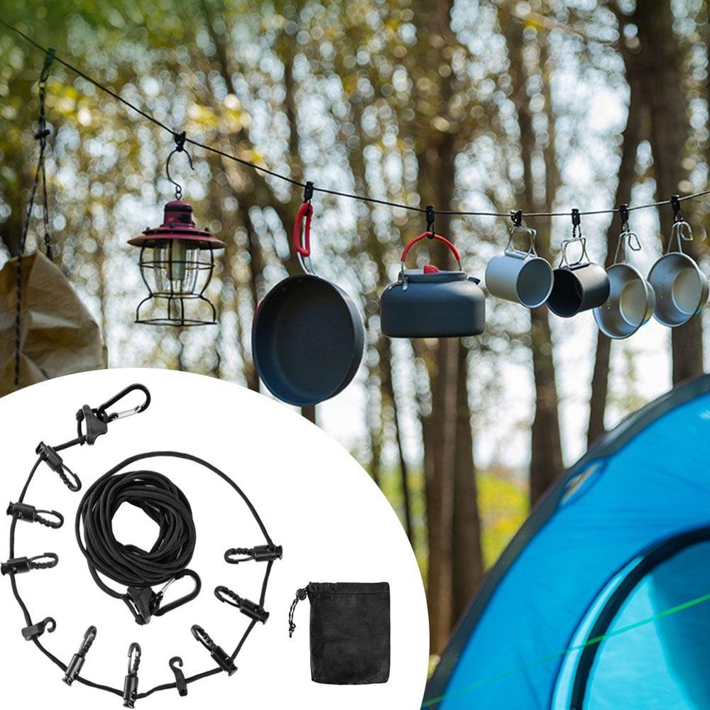 Windproof Portable Storage Lanyard Multifunctional Camping Hanging Rope Laundry Drying
Windproof Portable Storage Lanyard Multifunctional Camping Hanging Rope Laundry Drying