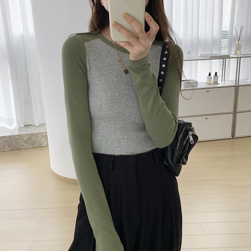 Pattern Cotton Autumn Base Shirt for Women Long-sleeved T-shirt Retro Contrasting Versatile Top XXL
Pattern Cotton Autumn Base Shirt for Women Long-sleeved T-shirt Retro Contrasting Versatile Top XXL