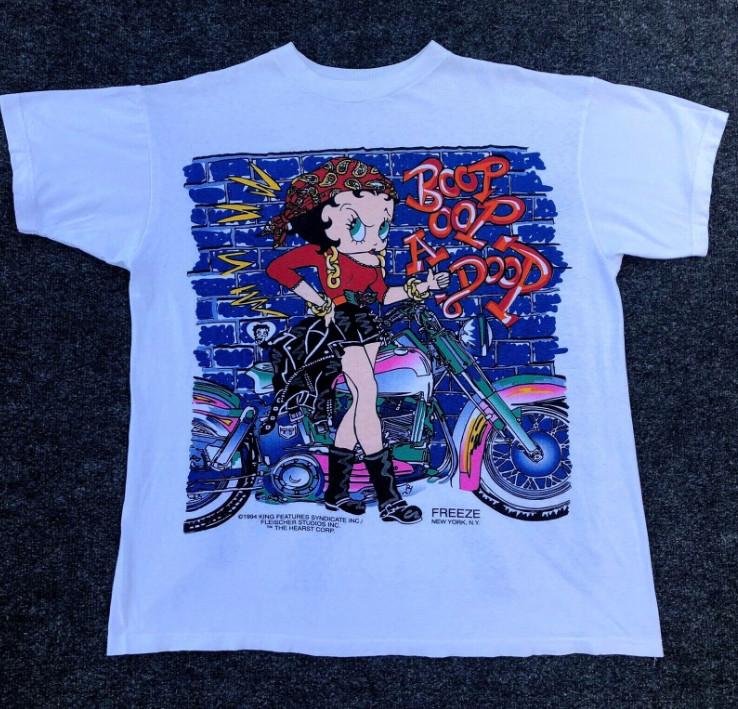 Vintage 90’s Betty Boop Biker Chick Betty’s Angels T Shirt Freeze NY 1994 S5XL Unisex T-Shirt XXL
Vintage 90’s Betty Boop Biker Chick Betty’s Angels T Shirt Freeze NY 1994 S5XL Unisex T-Shirt XXL
