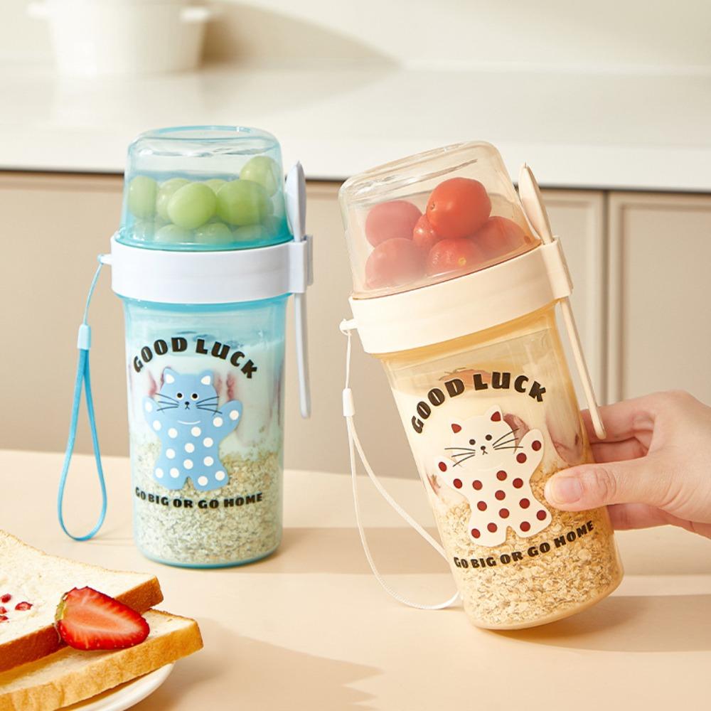 Double Layer Breakfast Oatmeal Cup Spring Pressure Salad Cup Portable Yogurt Filter Cup School
Double Layer Breakfast Oatmeal Cup Spring Pressure Salad Cup Portable Yogurt Filter Cup School