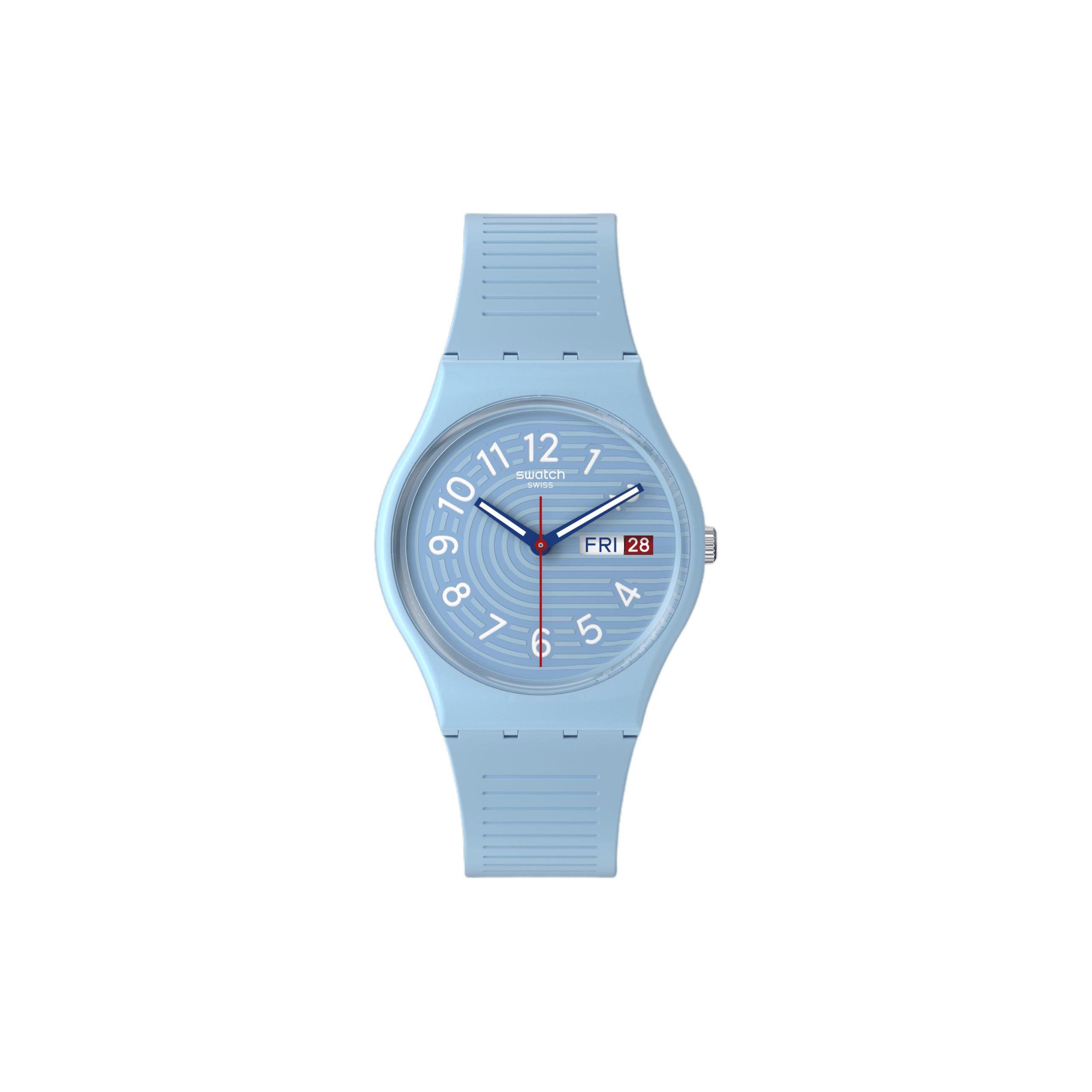 Swatch Essentials Series Quartz Movement 30M Water Resistant Watch 34Mm Blue Dial Bio-Based Material Case Silicone Strap Unisex watches SO28S704 Blue Dial
Swatch Essentials Series Quartz Movement 30M Water Resistant Watch 34Mm Blue Dial Bio-Based Material Case Silicone Strap Unisex watches SO28S704 Blue Dial