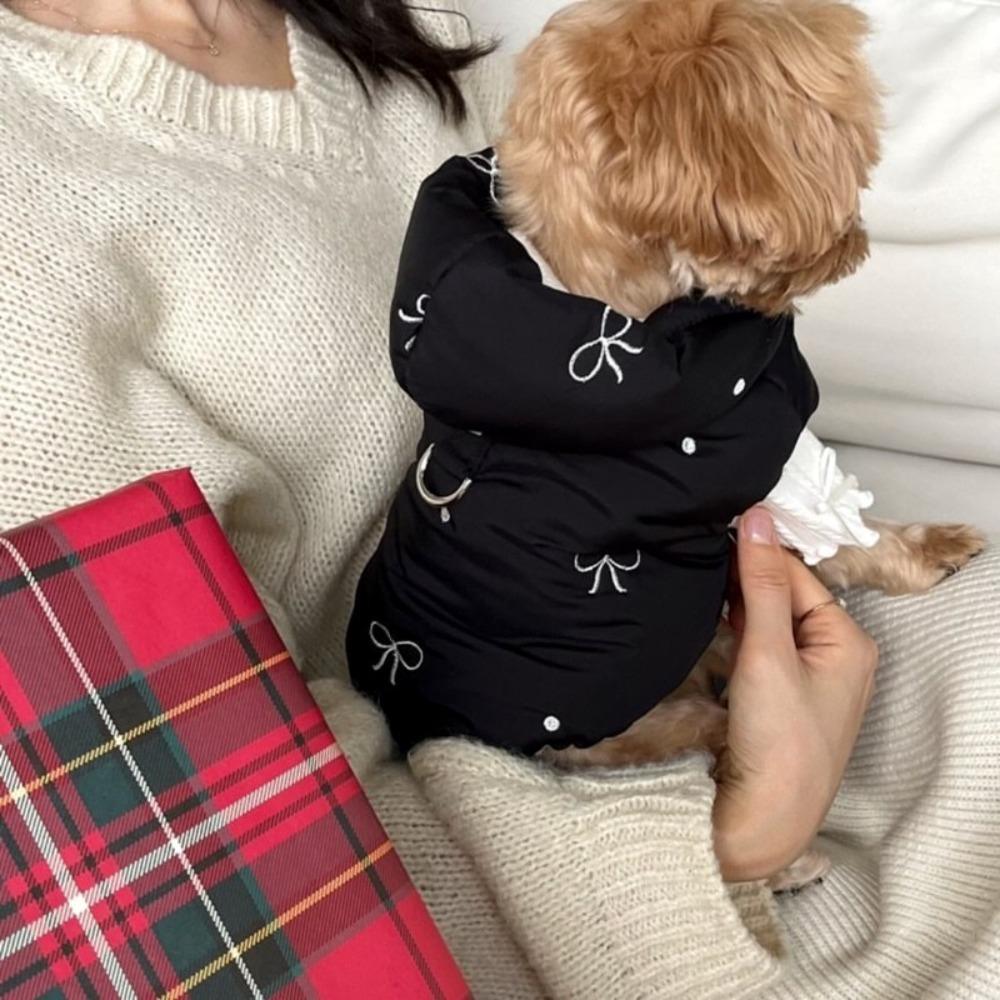 Pet Accessories Bow-Embroidered Dog Coat Keep Warm Solid Color Teddy Down Jacket Thickened Pet Cotton Coat Dog S чорний
Pet Accessories Bow-Embroidered Dog Coat Keep Warm Solid Color Teddy Down Jacket Thickened Pet Cotton Coat Dog S чорний