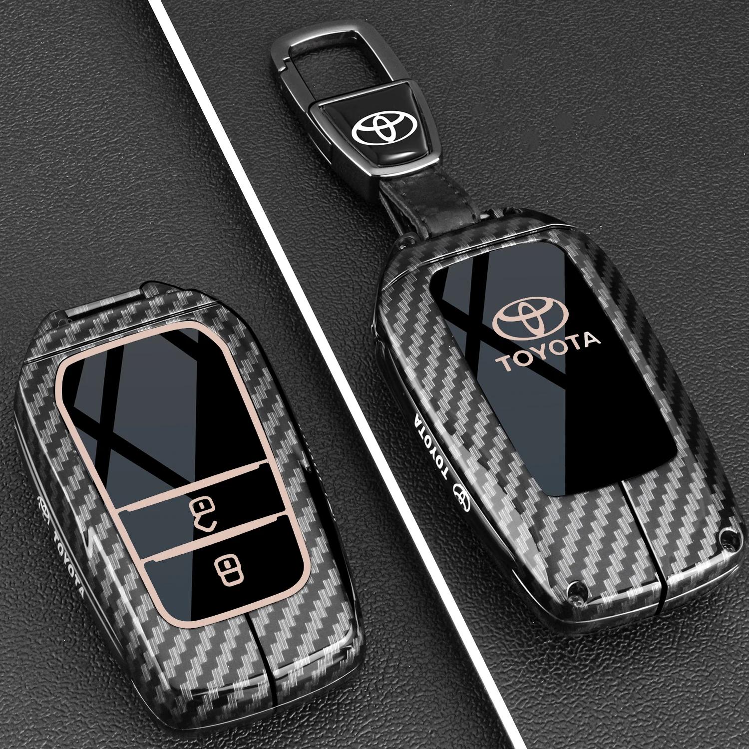 Zinc Alloy Leather Car Key Case Cover Shell for Toyota CHR Hilux Fortuner Land Cruiser 200 Camry Corolla Crown RAV4 Highland
Zinc Alloy Leather Car Key Case Cover Shell for Toyota CHR Hilux Fortuner Land Cruiser 200 Camry Corolla Crown RAV4 Highland
