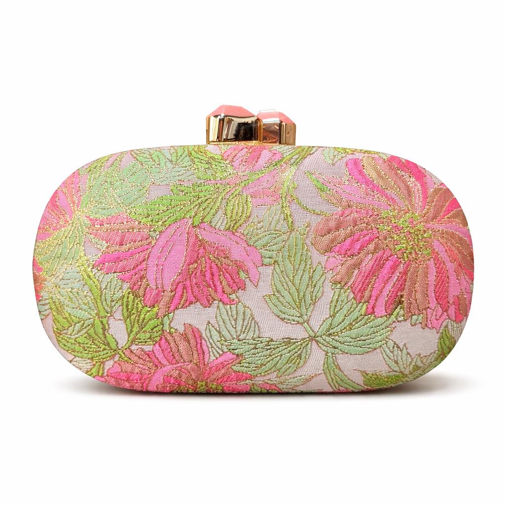 Ladies Shoulder Oblique Span Bag Flower Cloth Bag Modeling Bag Dinner Clutch Bag світло-зелений колір
Ladies Shoulder Oblique Span Bag Flower Cloth Bag Modeling Bag Dinner Clutch Bag світло-зелений колір