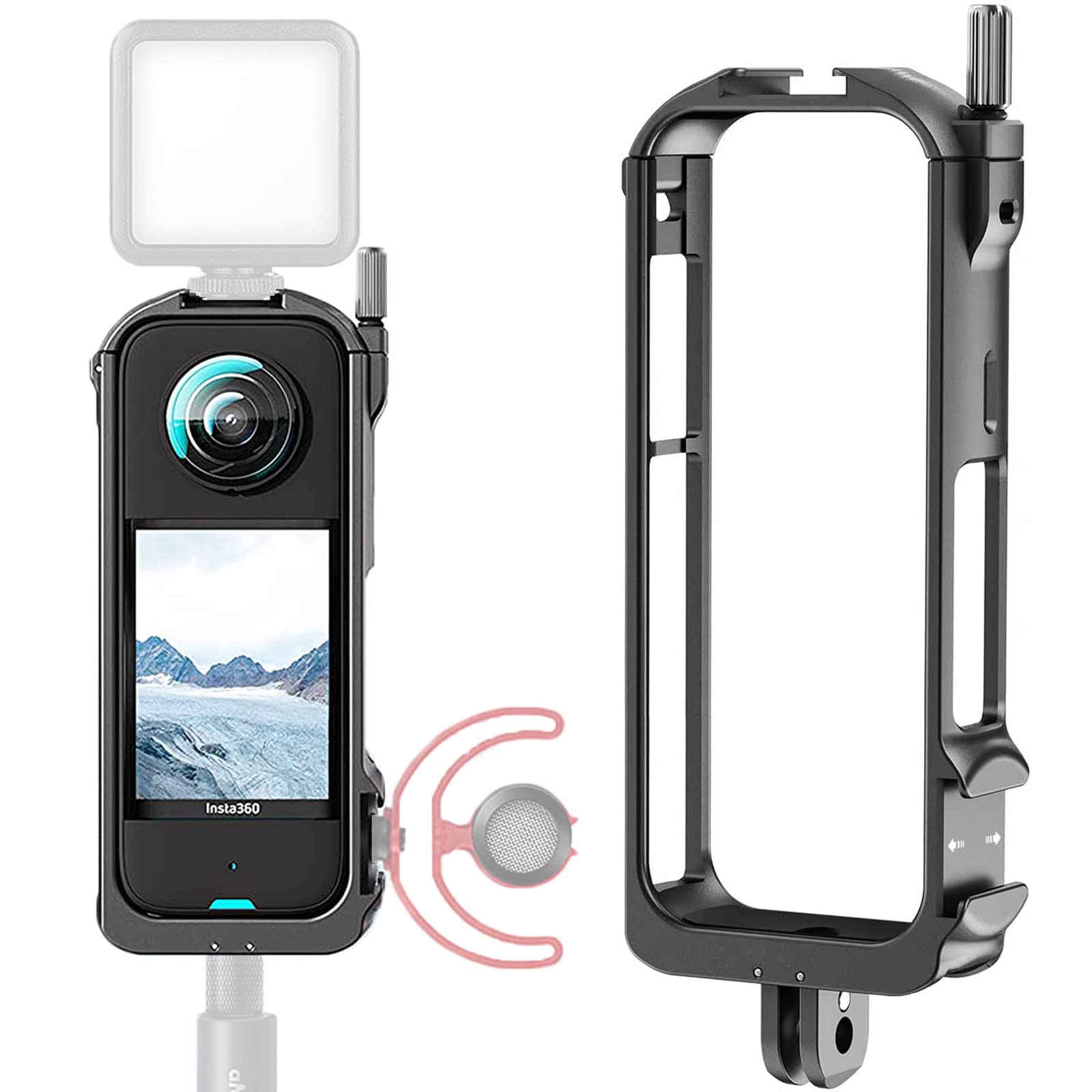 Miimall Compatible Insta 360 X3 Multifunctional Case Aluminum Bumper Insta 360 X3 Accessories Aluminum Material Flash Microphone Selfie Stick
Miimall Compatible Insta 360 X3 Multifunctional Case Aluminum Bumper Insta 360 X3 Accessories Aluminum Material Flash Microphone Selfie Stick