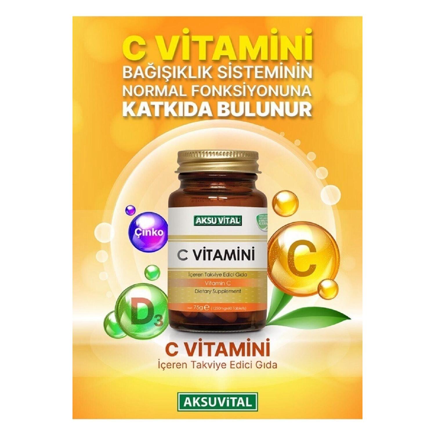 Vitamin C 1250 Mg 60 Tablets 
Vitamin C 1250 Mg 60 Tablets
