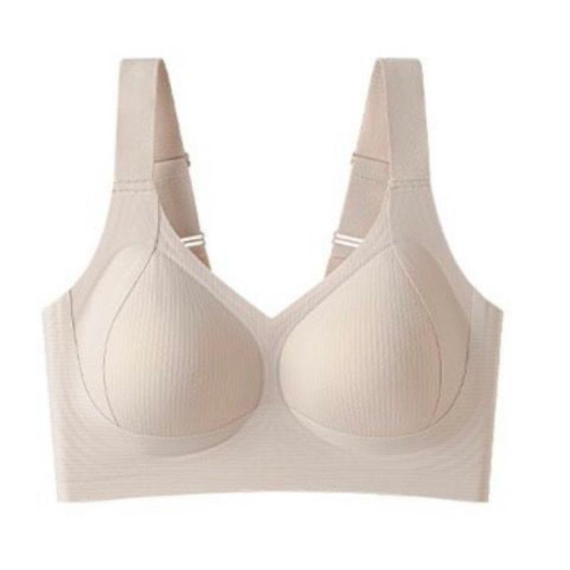 Регулируемое бесшовное тонкое женское нижнее белье, предотвращающее обвисание, больших размеров, с боковой поддержкой груди, без косточек, спортивный бюстгальтер 3XL бежевый
Регулируемое бесшовное тонкое женское нижнее белье, предотвращающее обвисание, больших размеров, с боковой поддержкой груди, без косточек, спортивный бюстгальтер 3XL бежевый