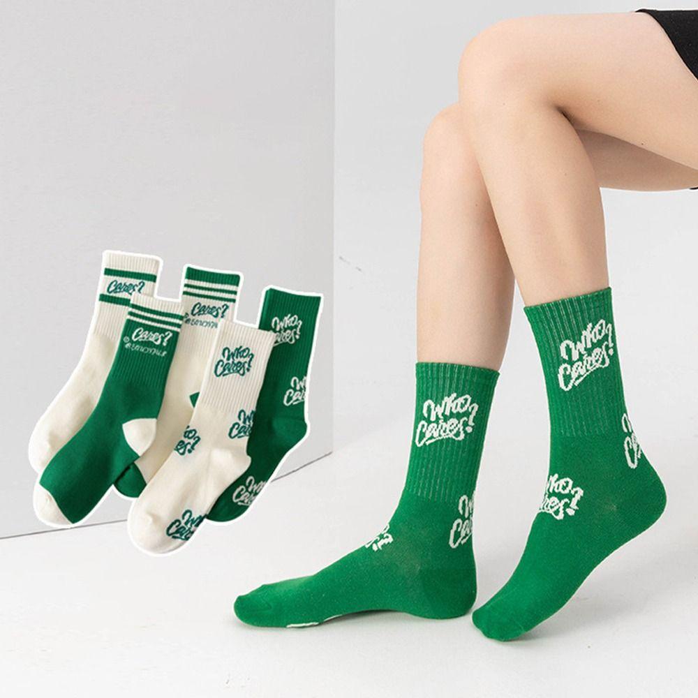 Harajuku Mid Tube Socks Japanese Style Letter Striped Socks Trendy Green Socks For Women Men D
Harajuku Mid Tube Socks Japanese Style Letter Striped Socks Trendy Green Socks For Women Men D