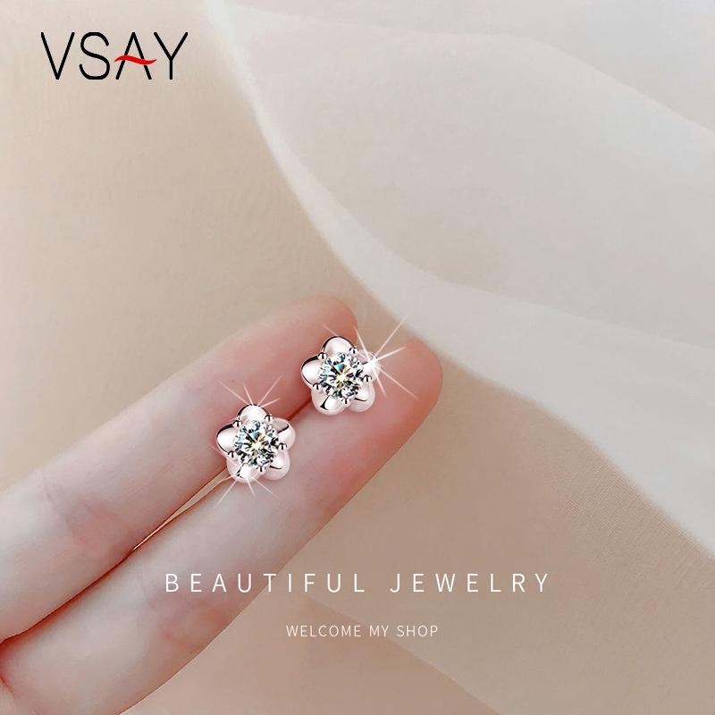 925 Sterling Silver Plum Blossom Earrings - Japanese & Korean Style Niche Design for Women Jasmine Flower Earrings
925 Sterling Silver Plum Blossom Earrings - Japanese & Korean Style Niche Design for Women Jasmine Flower Earrings