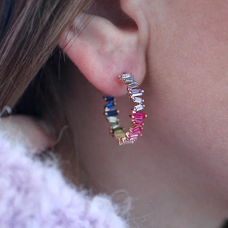 2026 new colored zircon large circle earrings, suitable for women s niche, and personalized rainbow design Zircon accessories
2026 new colored zircon large circle earrings, suitable for women s niche, and personalized rainbow design Zircon accessories