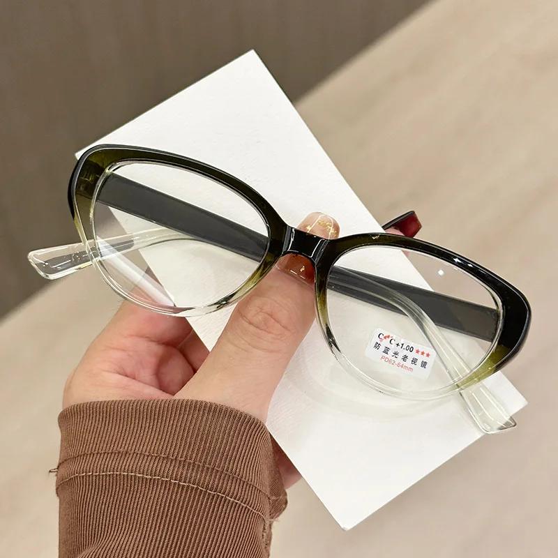 Retro Cat Eye Presbyopia Glasses TR90 Frame Anti Blue Light Flat Glasses Ultra Light Oversized Frame Reading Eyeglasses To +4.0 2.5
Retro Cat Eye Presbyopia Glasses TR90 Frame Anti Blue Light Flat Glasses Ultra Light Oversized Frame Reading Eyeglasses To +4.0 2.5